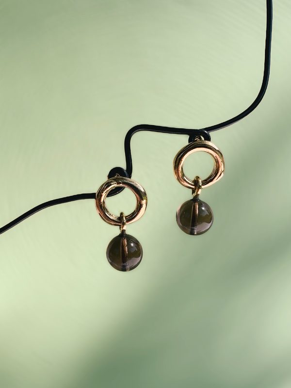 Smoky quartz earrings - Image 2