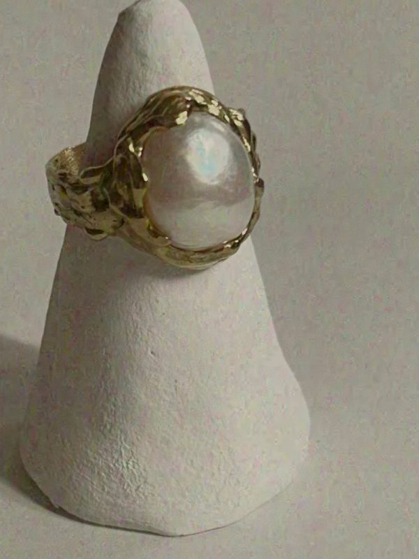 OOAK ring | freshwater pearl - Image 2