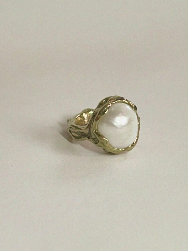 OOAK ring | freshwater pearl