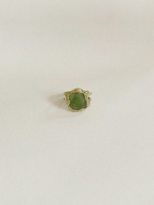 OOAK ring | green jade - Image 7