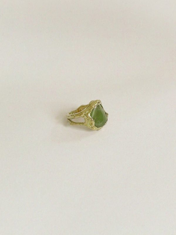 OOAK ring | green jade - Image 5