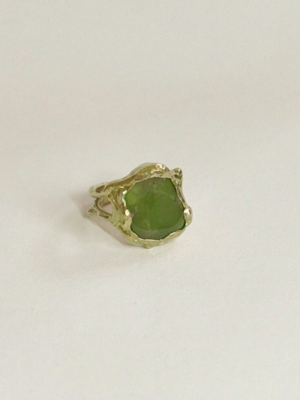 OOAK ring | green jade - Image 4