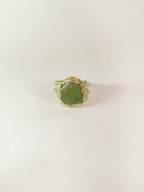 OOAK ring | green jade - Image 3