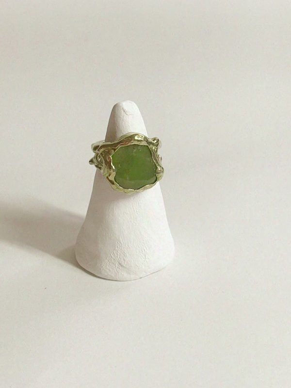 OOAK ring | green jade - Image 2