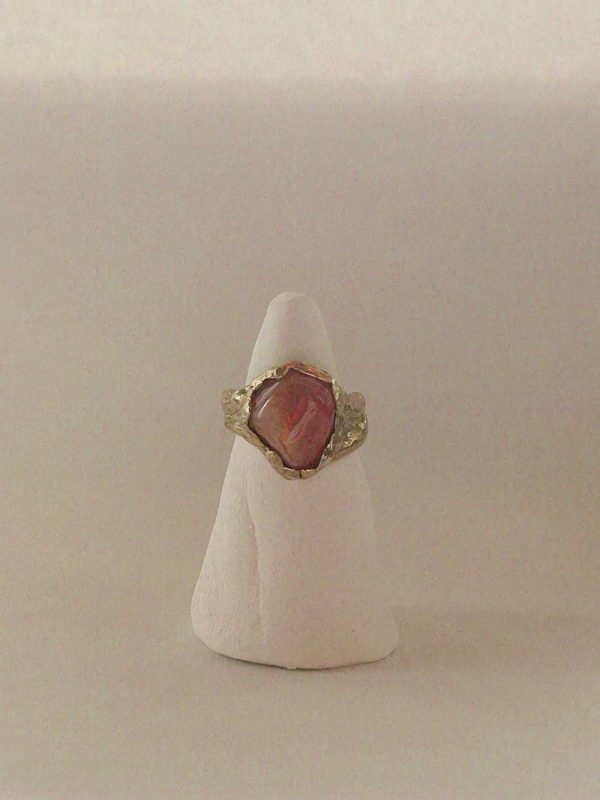 OOAK ring | orange agate