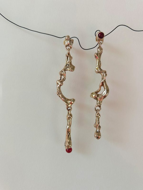 Long irregular earrings