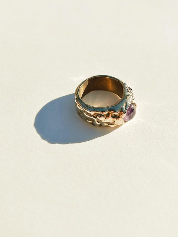 OOAK chunky ring | amethyst - Image 3